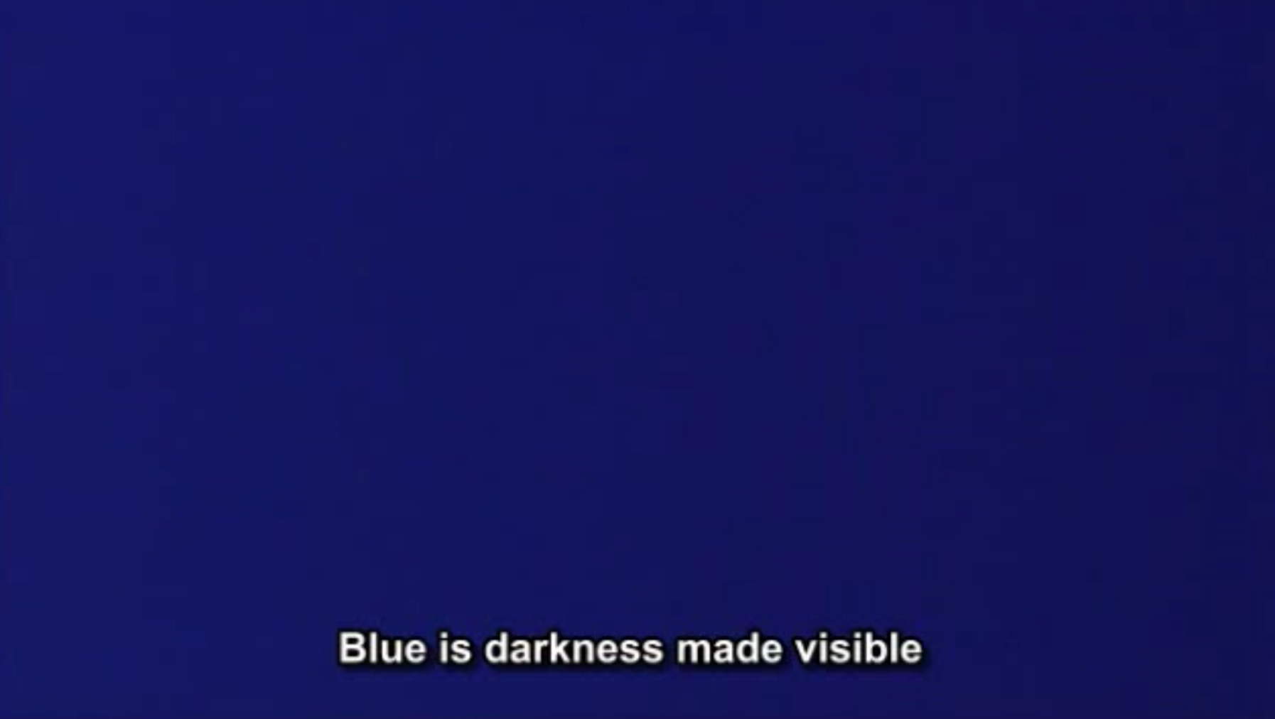 Derek Jarman, Blue