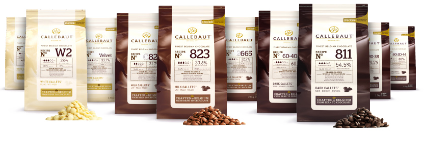 Packshots callebaut chocolade