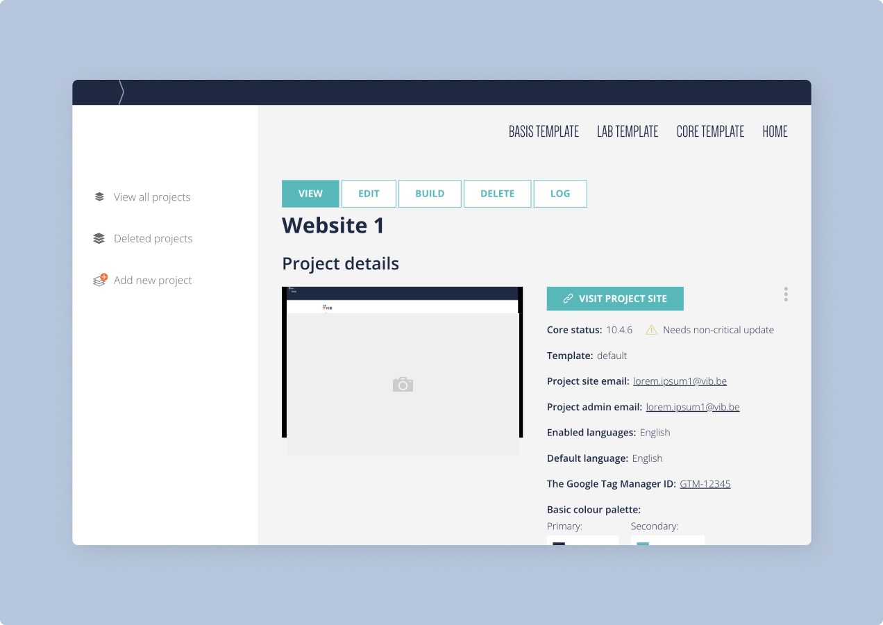 mockup - centraal beheer websites