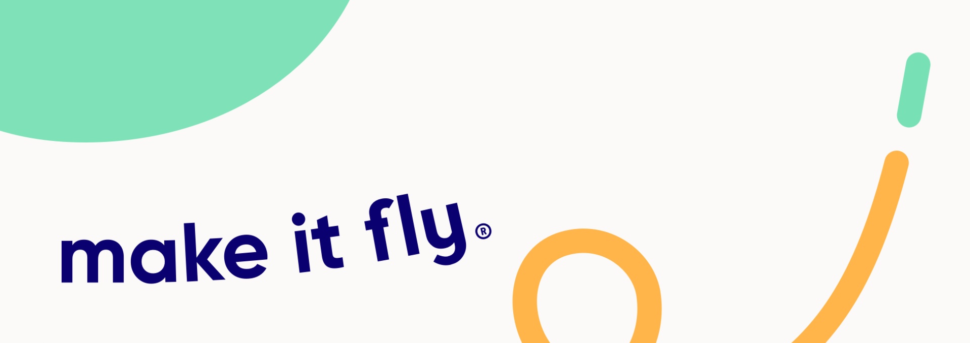 make it fly logo en branding