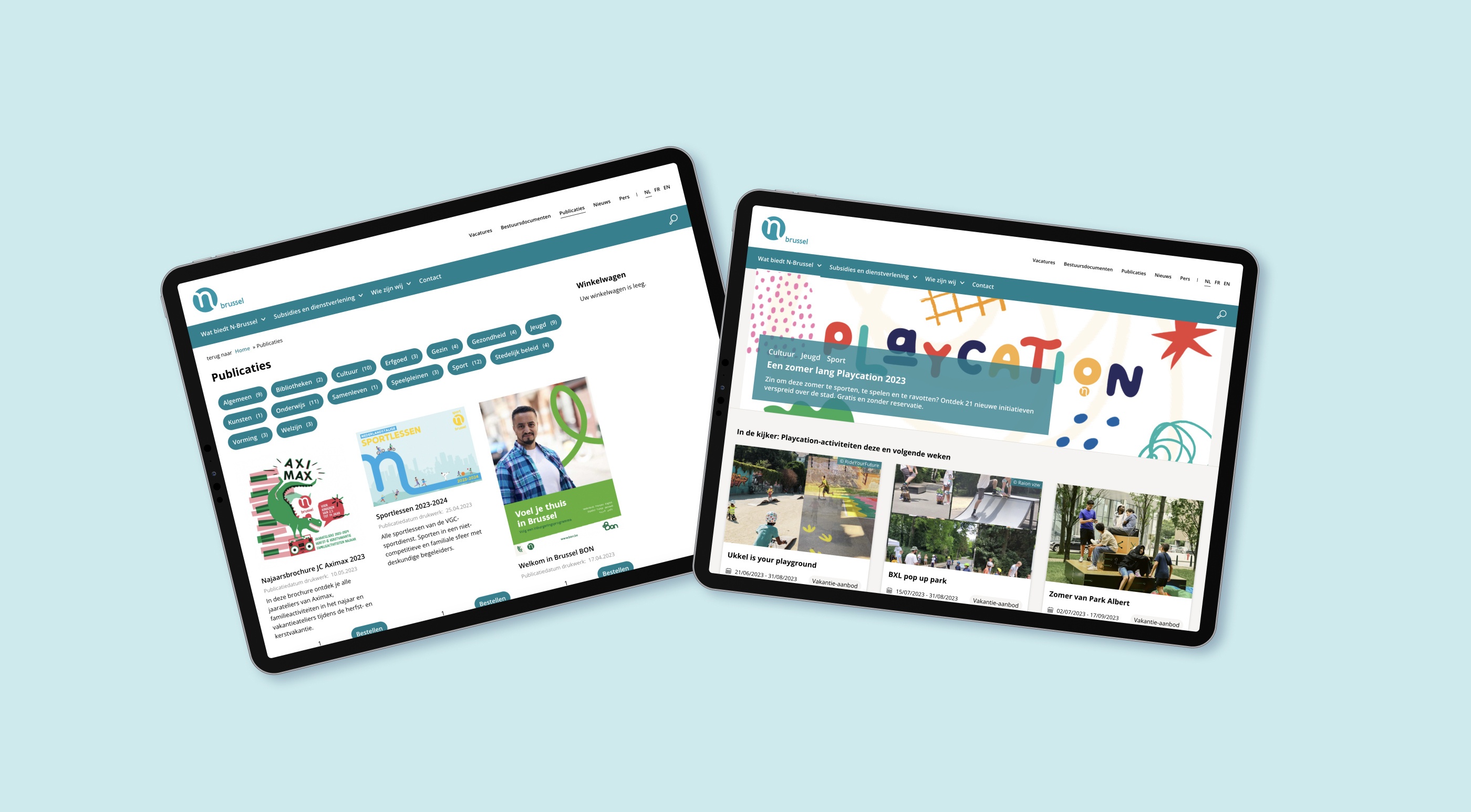 VGC N-Brussel website 2 tablets